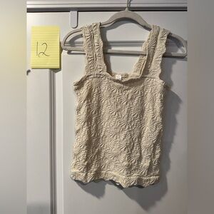 Cream Tank Top